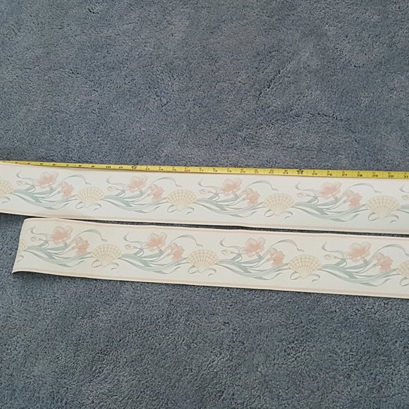 Vintage Vinyl Wallpaper Floral,Seashell/Leaf Teflon Dupont C&A Wallcvrn… - Picture 14 of 16
